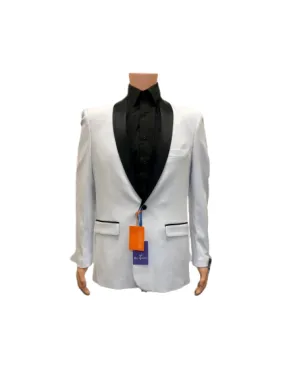 5920 Stud T White Blazer