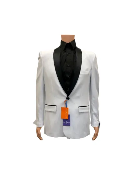5920 Stud T White Blazer