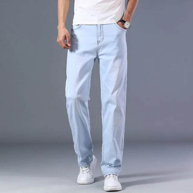 7 Colors Available Men's Thin Straight-leg
