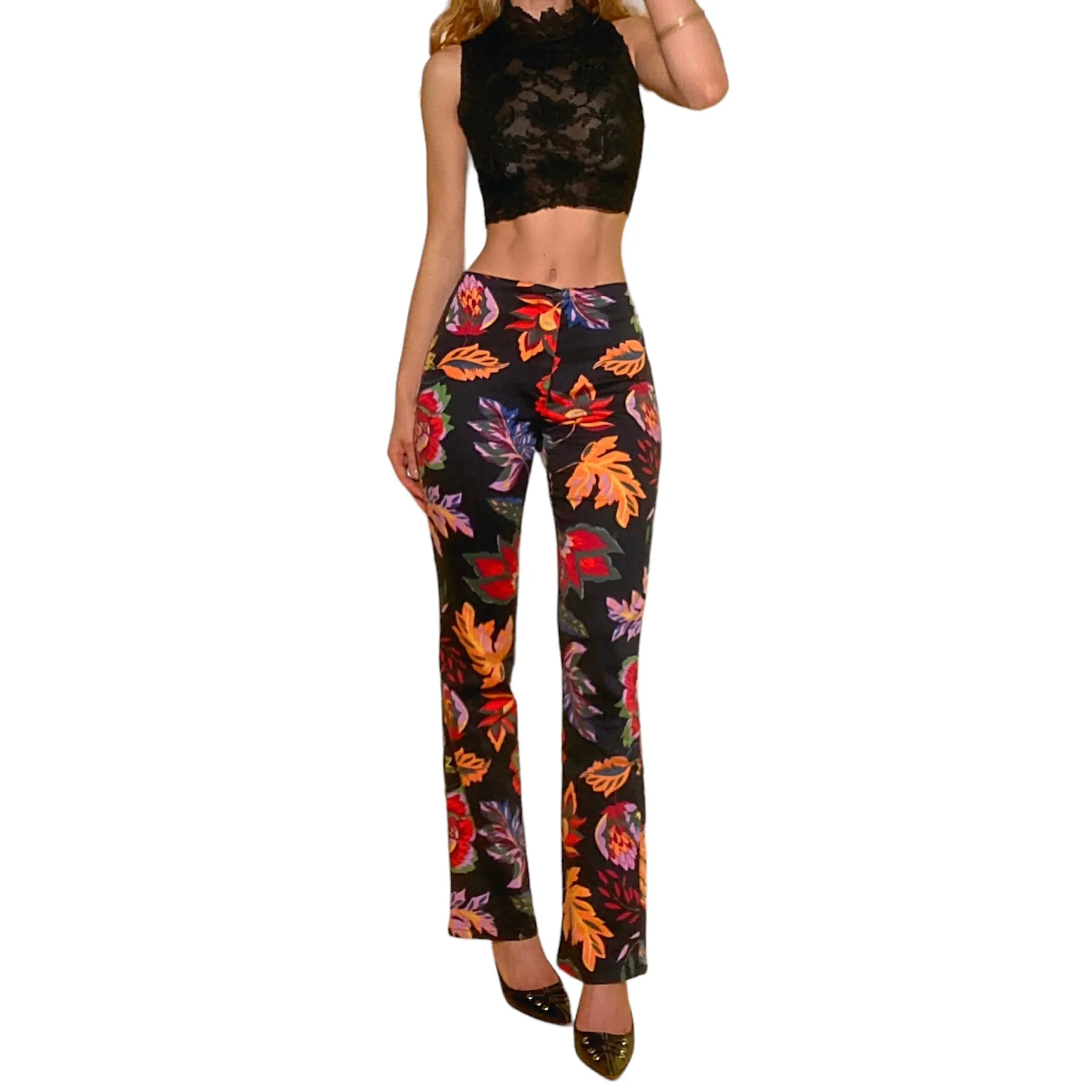 90’s Floral Pants (S)