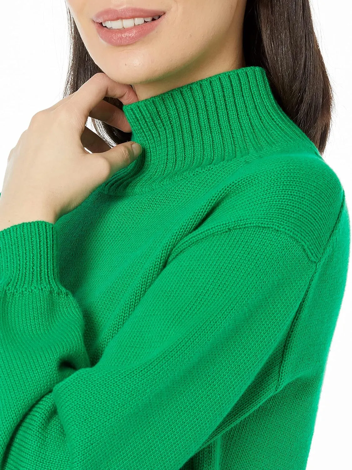 Amazon Essentials Cotton Sweaters for Women - Funnel-Neck, Available in Plus Size