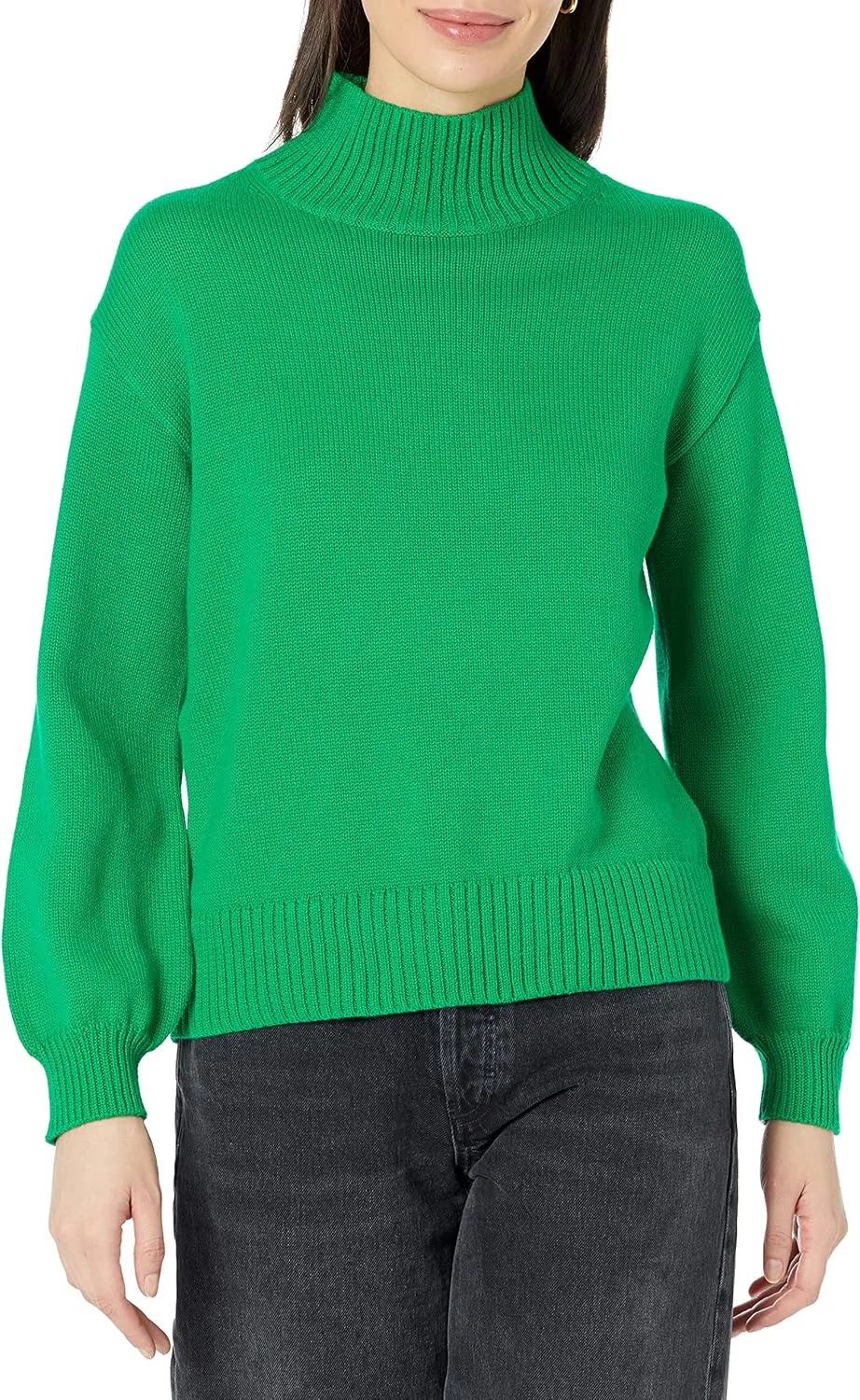 Amazon Essentials Cotton Sweaters for Women - Funnel-Neck, Available in Plus Size