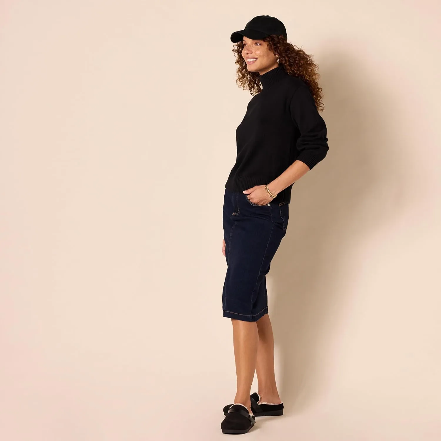 Amazon Essentials Cotton Sweaters for Women - Funnel-Neck, Available in Plus Size