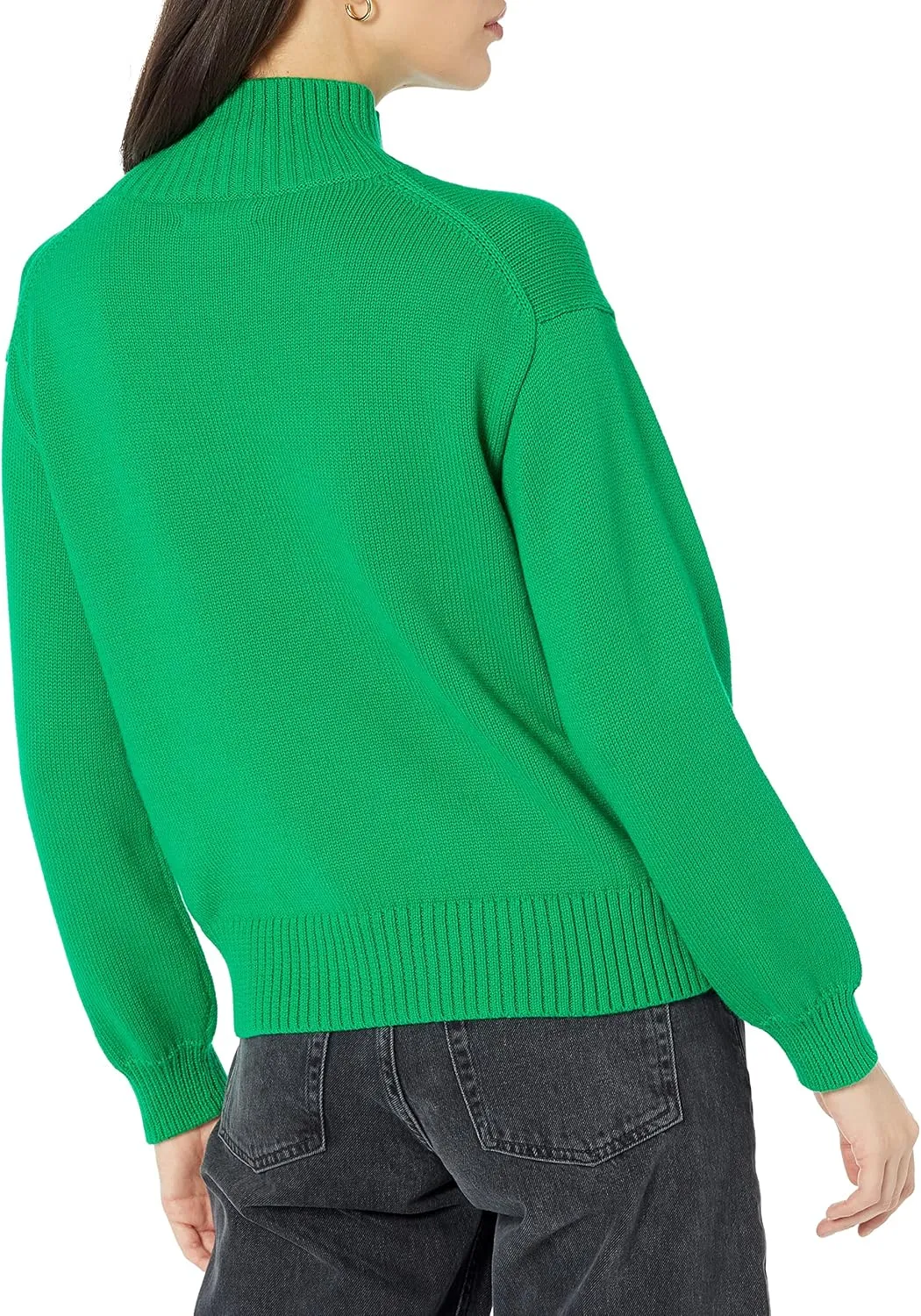 Amazon Essentials Cotton Sweaters for Women - Funnel-Neck, Available in Plus Size