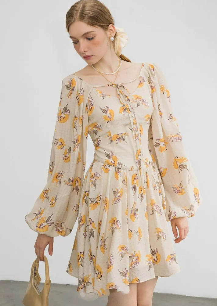 BALLOON LONG SLEEVE DRESS