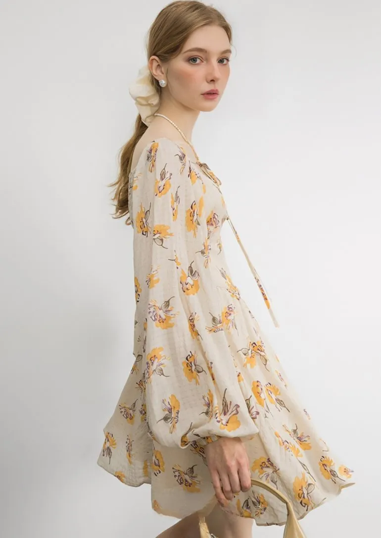 BALLOON LONG SLEEVE DRESS