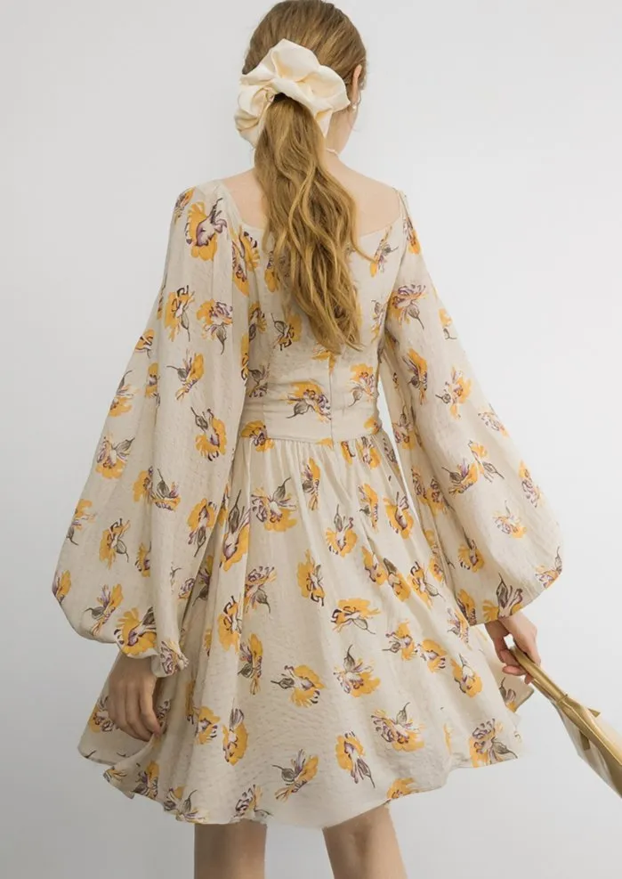BALLOON LONG SLEEVE DRESS