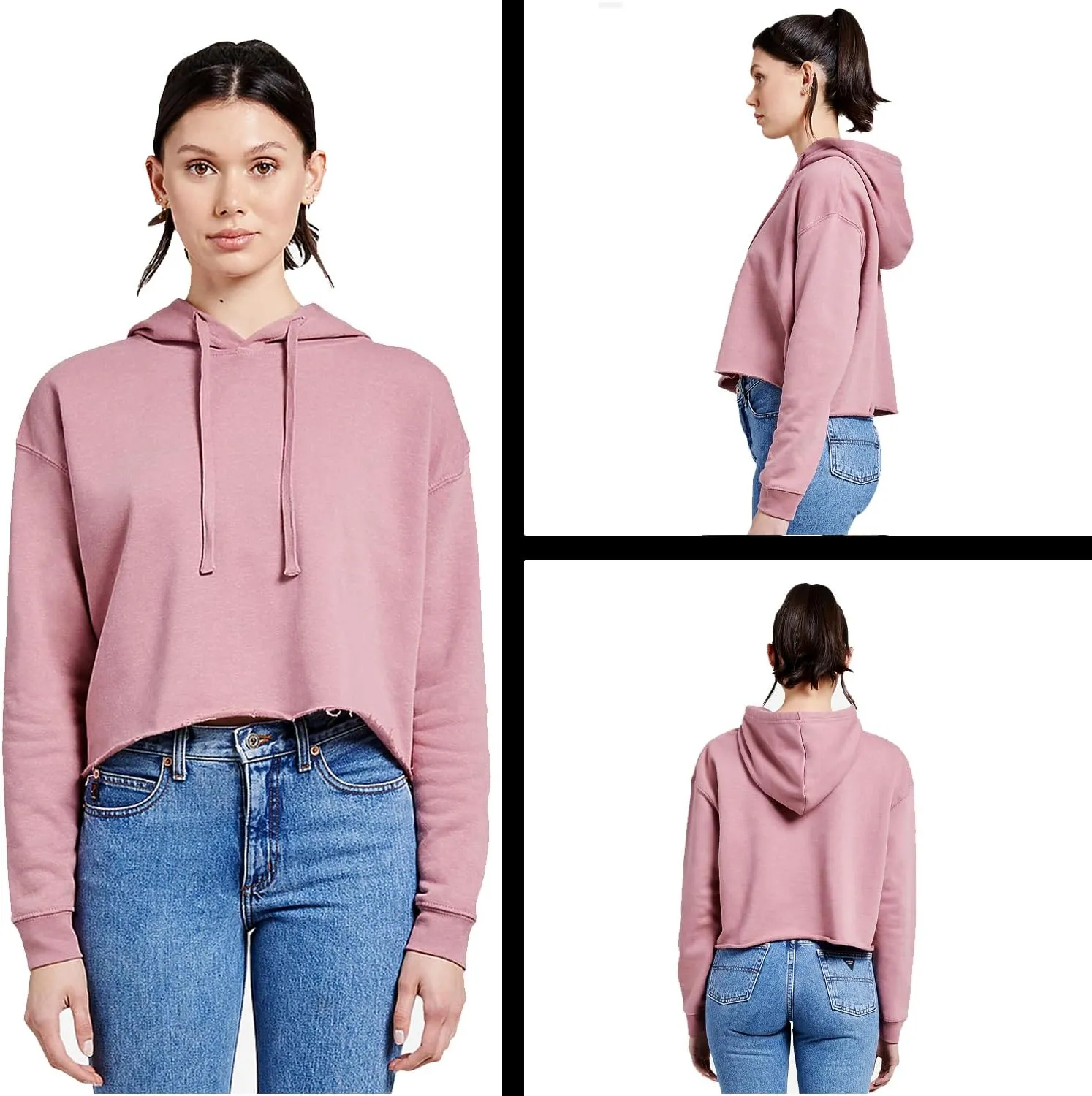 Boots On The Ground Bling Cropped Fleece Hoodie, Soft & Cozy, Trendy Fit