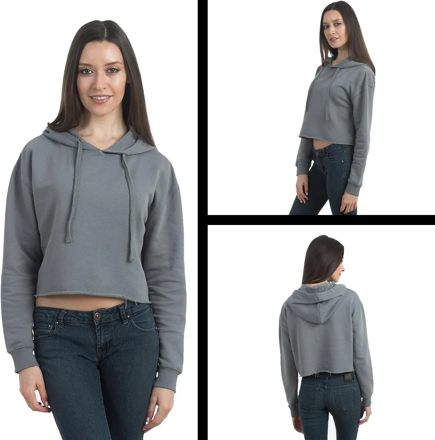 Boots On The Ground Bling Cropped Fleece Hoodie, Soft & Cozy, Trendy Fit