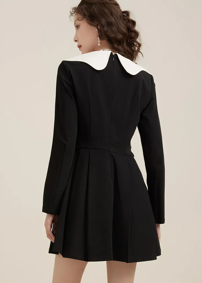 BUTTERFLY COLLAR MINI DRESS