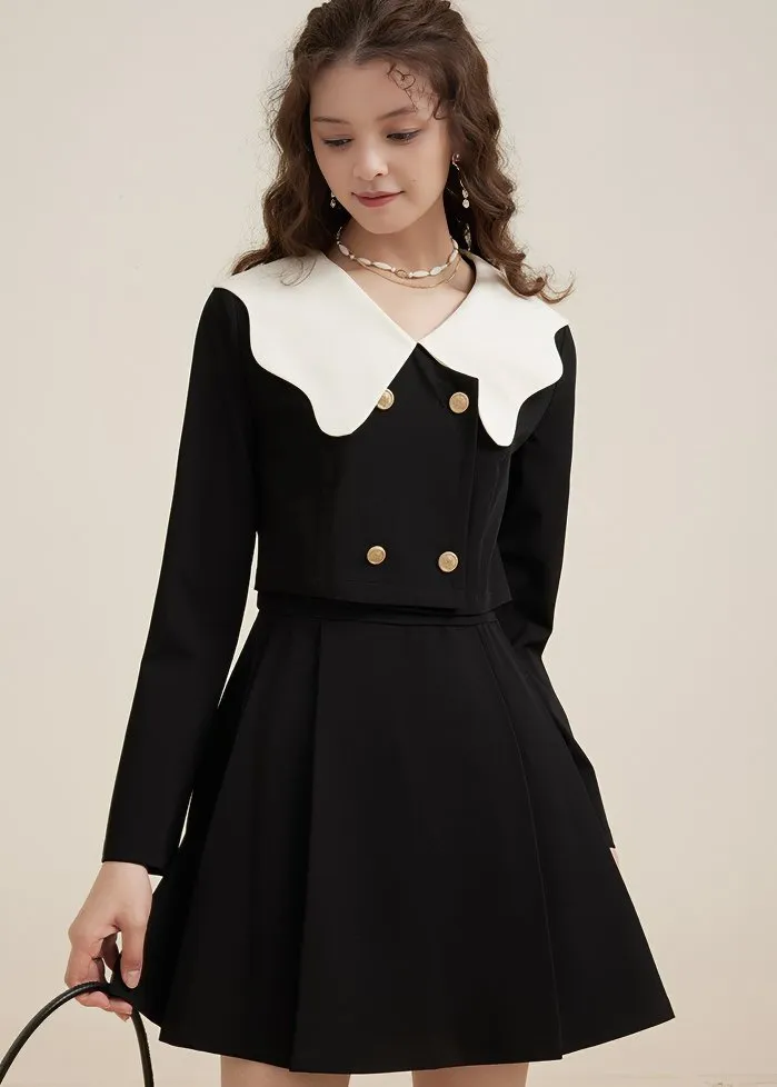 BUTTERFLY COLLAR MINI DRESS