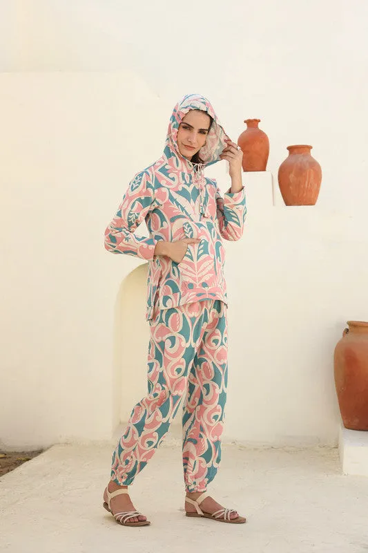 Celestial Canvas Cotton Hoodie Set