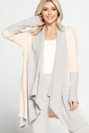 CG Open Rib Draped Cardigan. Fall Clearance!