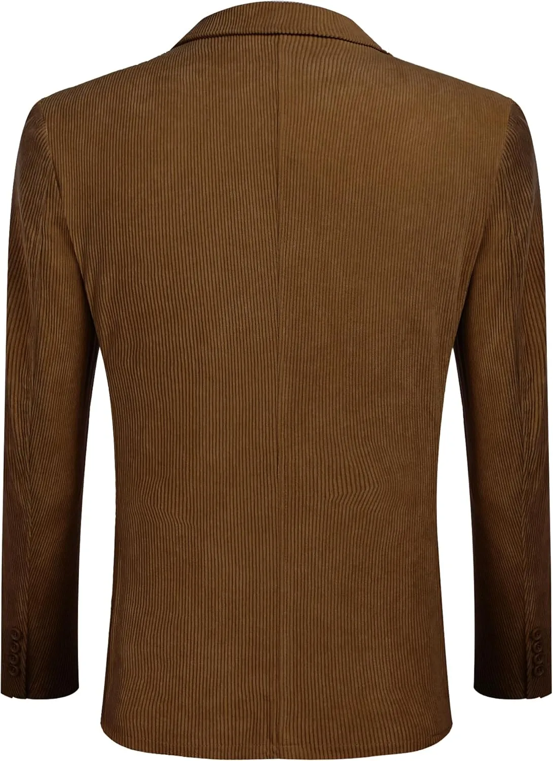 COOFADNY Men's Casual Corduroy Blazer Classic Fit Two Button Sport Coat Fashion Notch Lapel Blazer Jacket