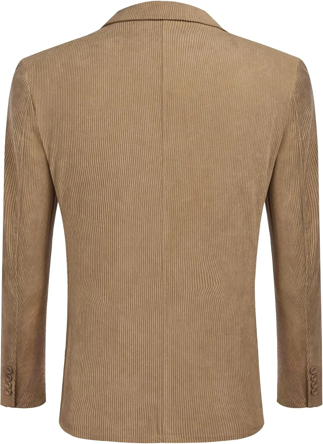COOFADNY Men's Casual Corduroy Blazer Classic Fit Two Button Sport Coat Fashion Notch Lapel Blazer Jacket