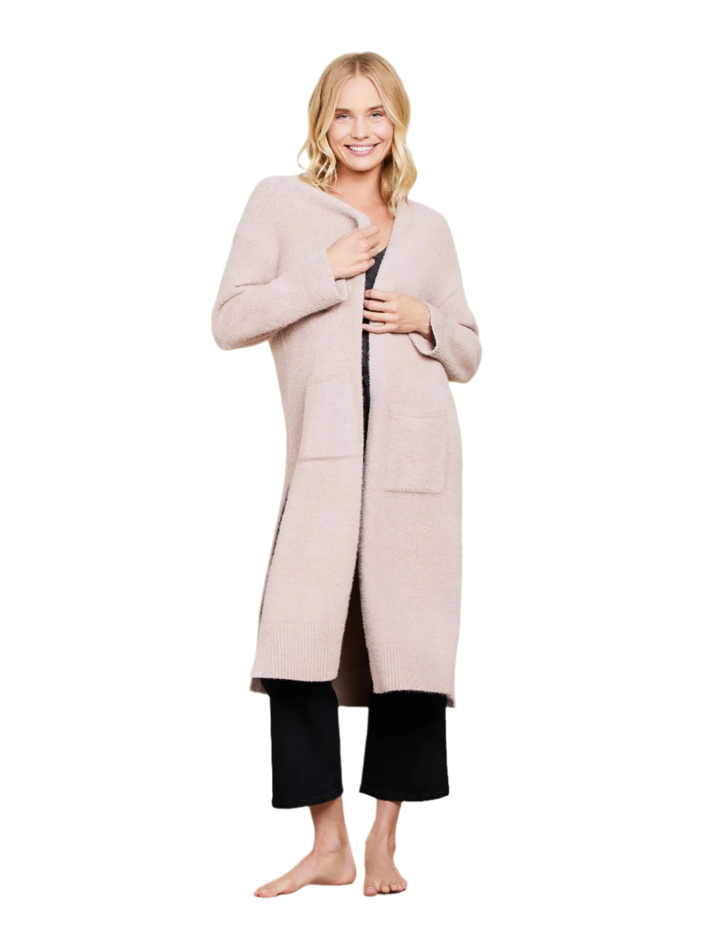 Cozy Chic Luxe High-Slit Cardigan FINAL SALE
