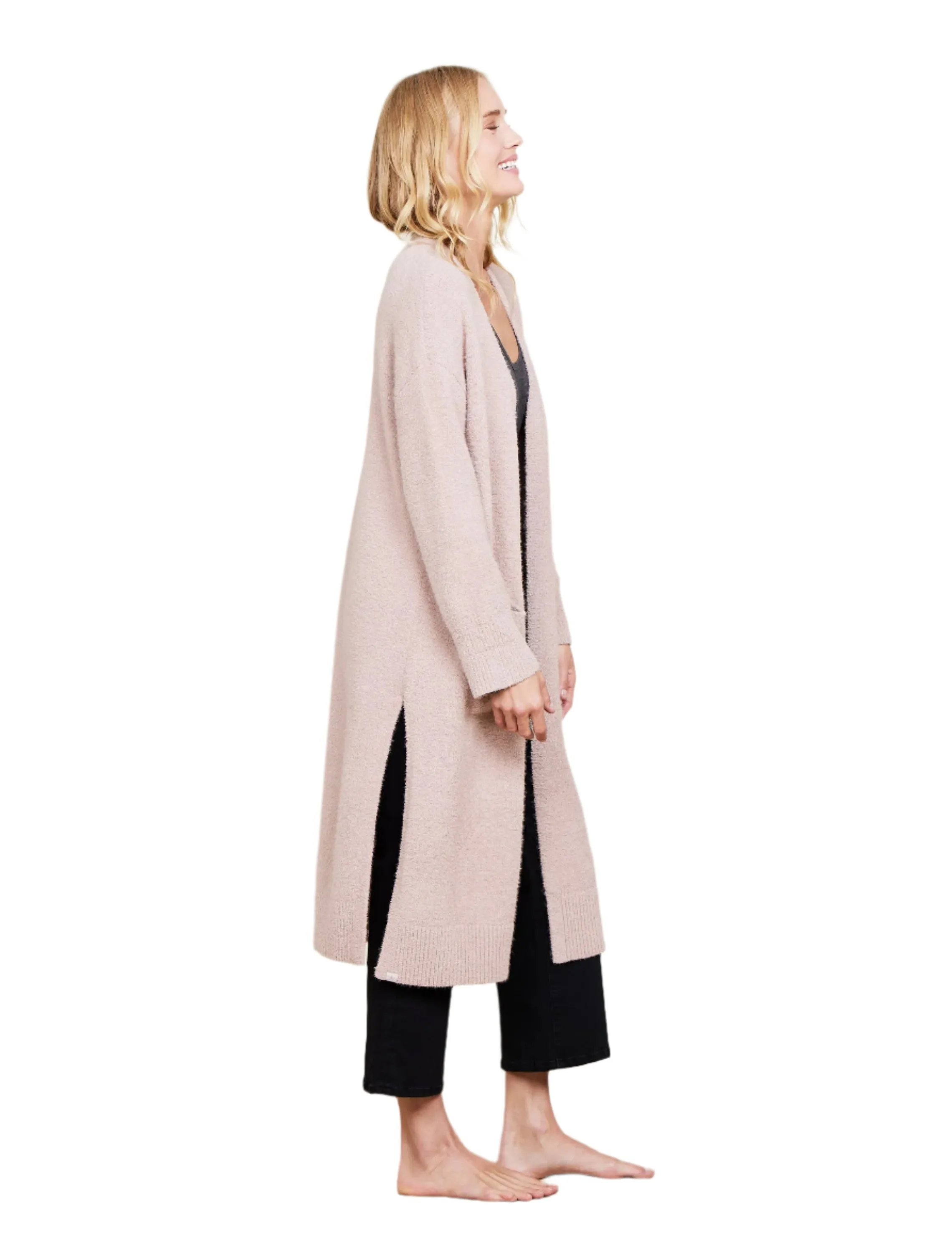 Cozy Chic Luxe High-Slit Cardigan FINAL SALE
