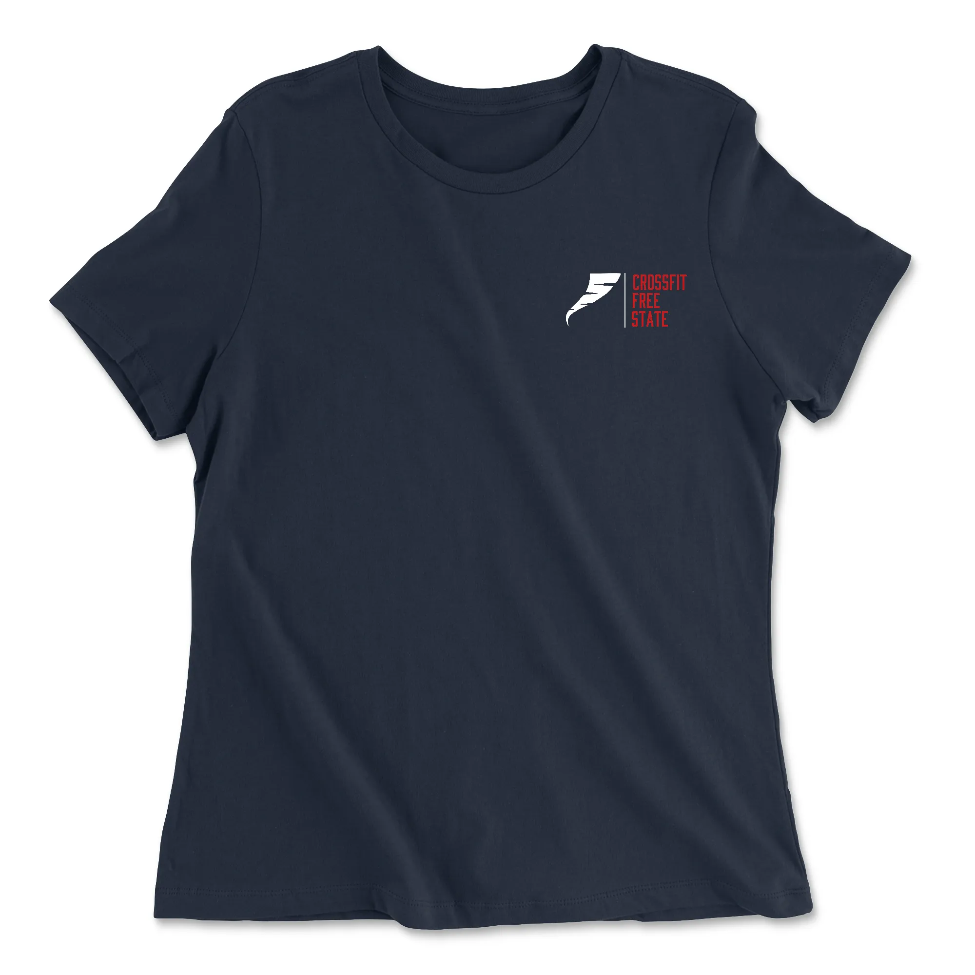 CrossFit Free State Pocket (White) Womens - Relaxed Jersey T-Shirt