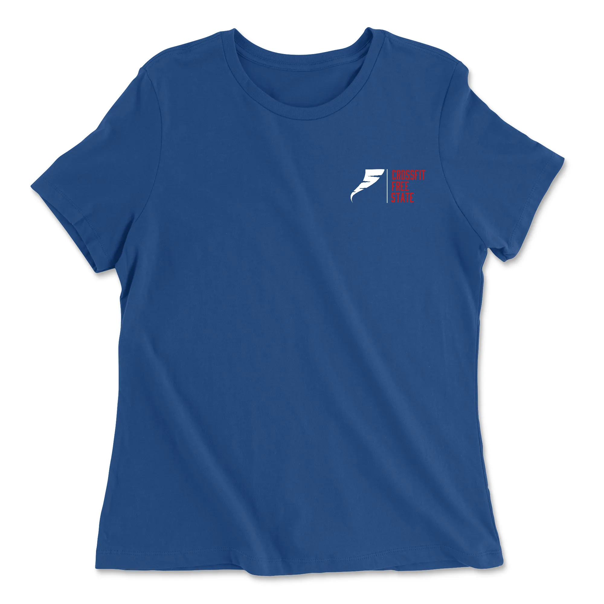 CrossFit Free State Pocket (White) Womens - Relaxed Jersey T-Shirt