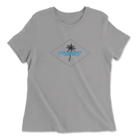 CrossFit Saint Simons Palm Tree Womens - Relaxed Jersey T-Shirt
