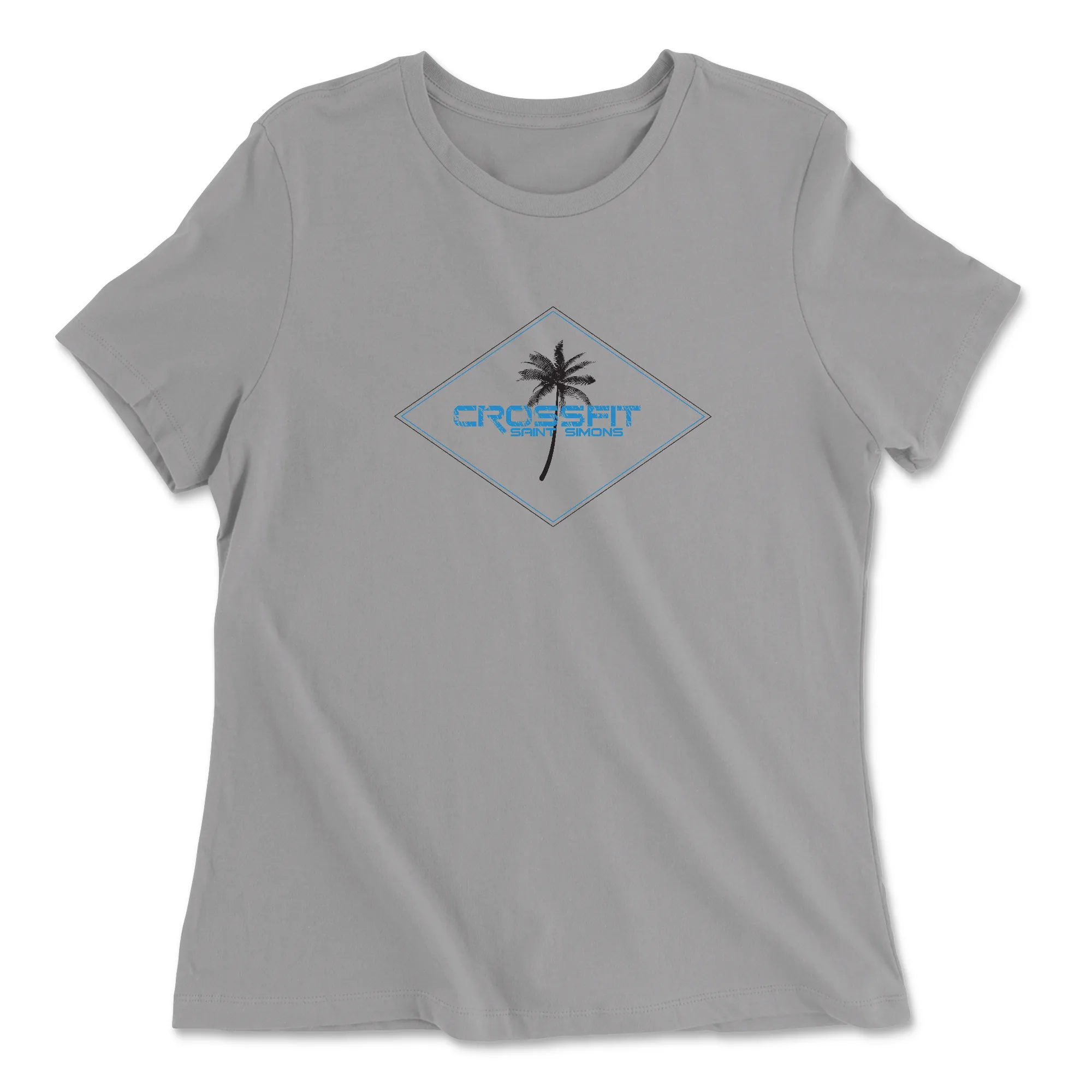 CrossFit Saint Simons Palm Tree Womens - Relaxed Jersey T-Shirt