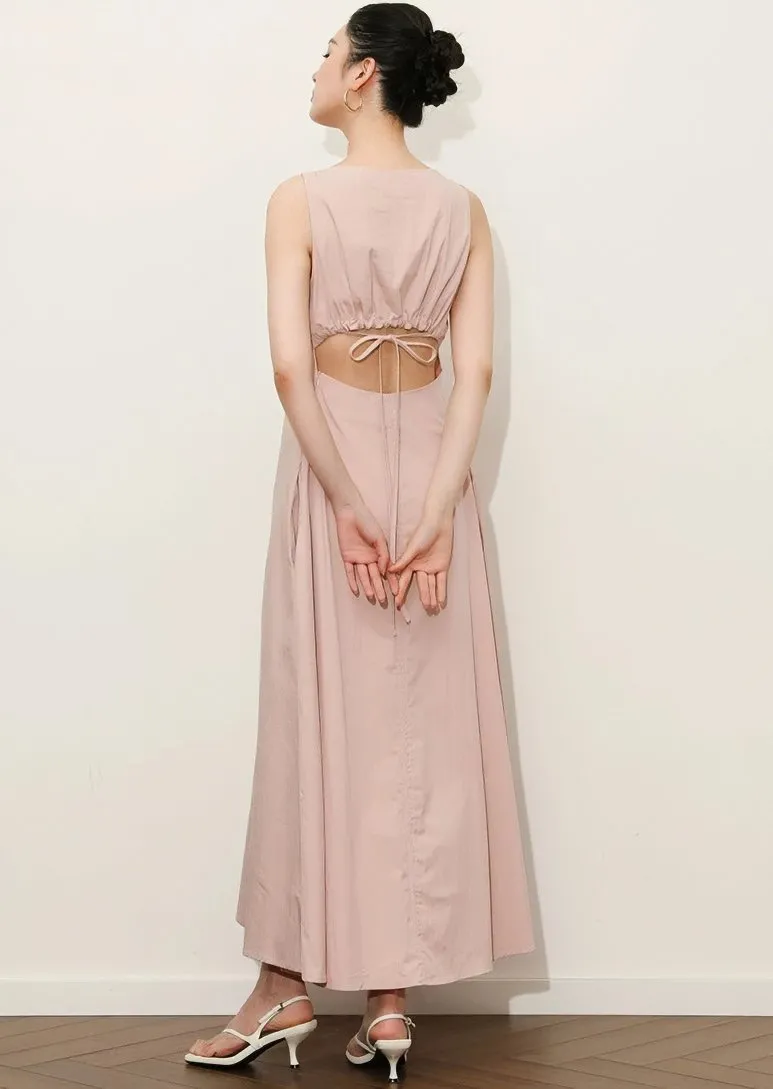 DESIGN CUT-OUT WAIST DRESS