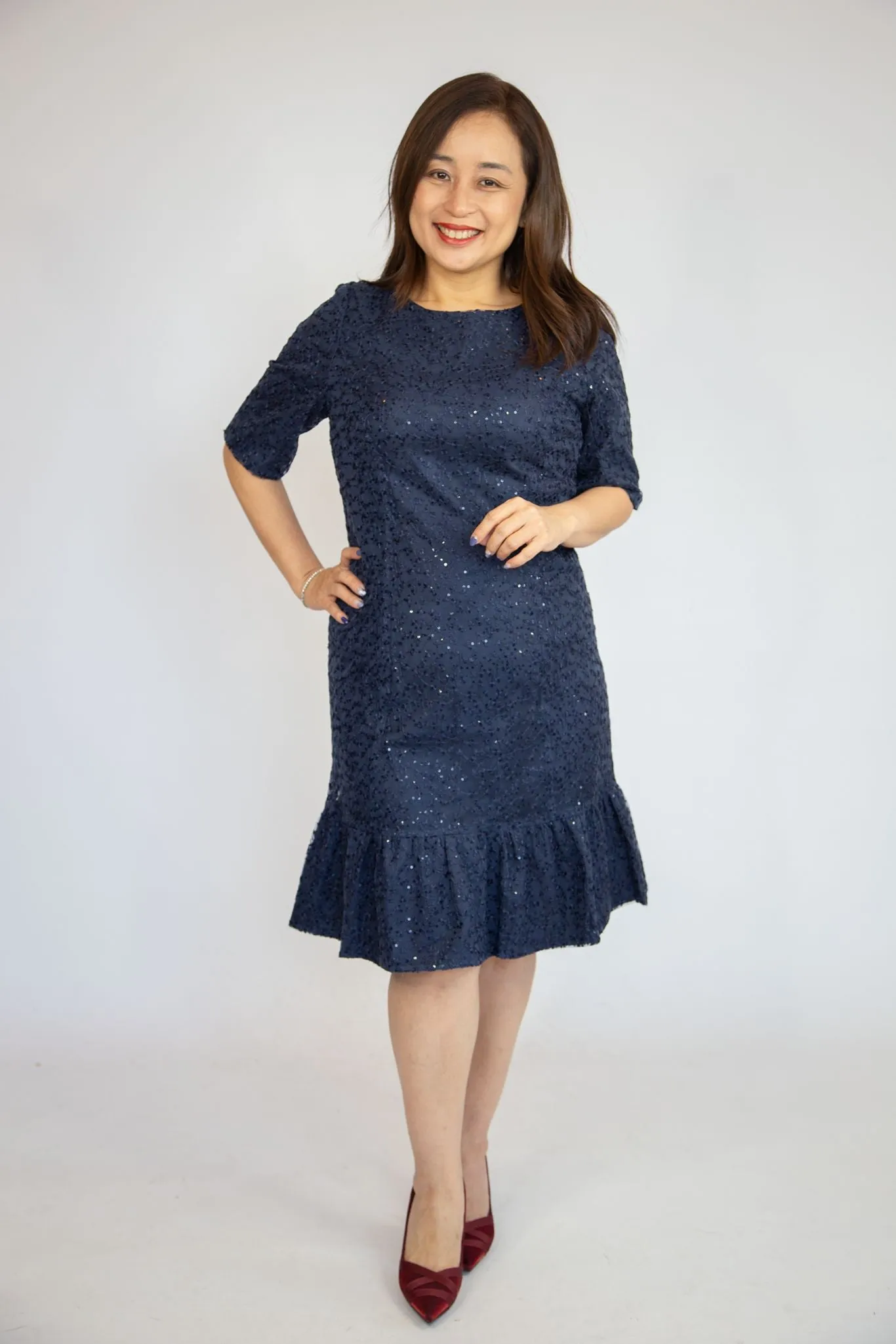 Embellished Sequin Dress