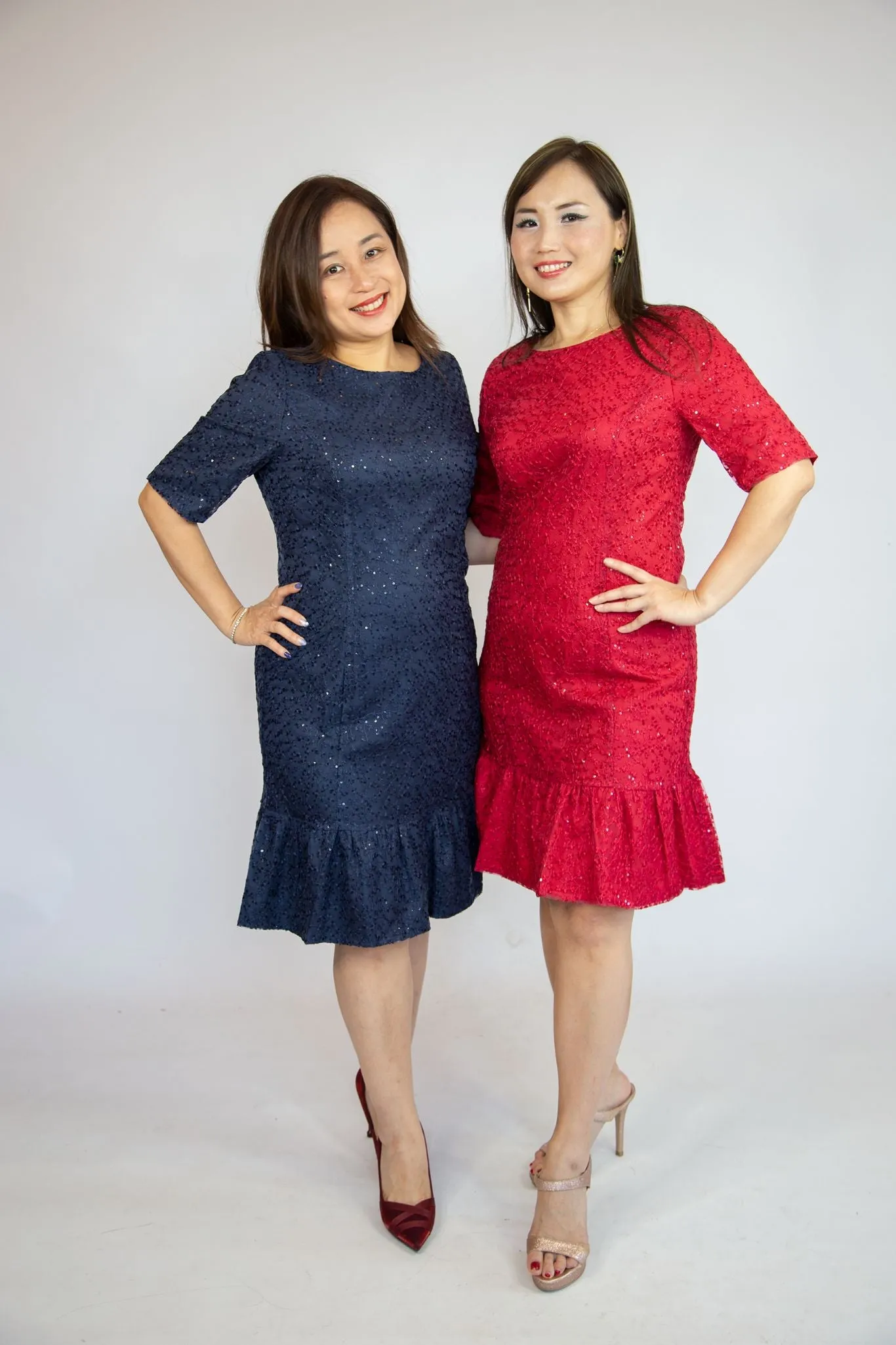 Embellished Sequin Dress