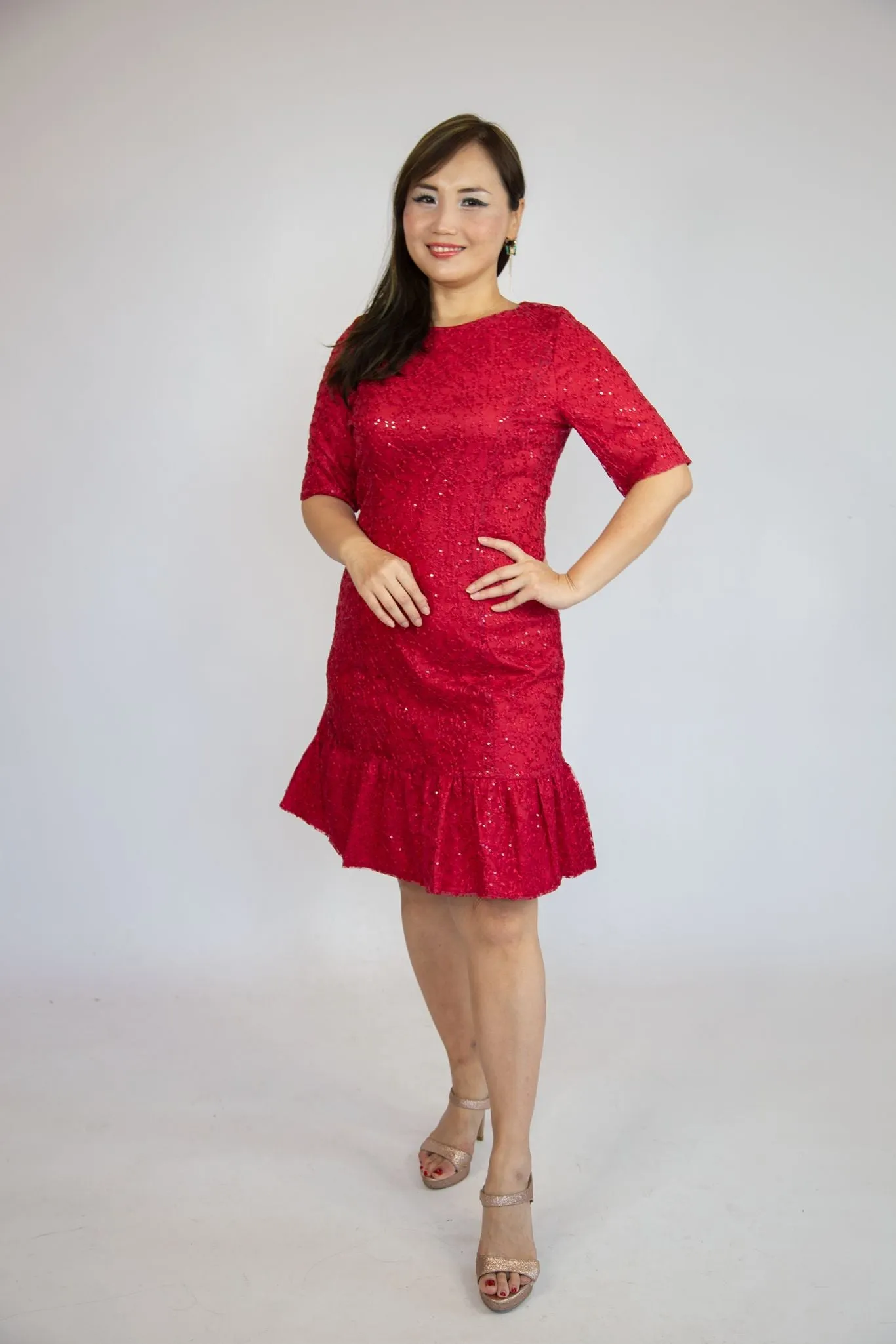 Embellished Sequin Dress