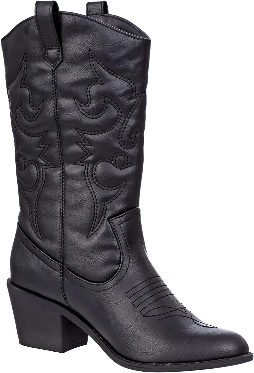 Embroidered Modern Western Cowboy Boot