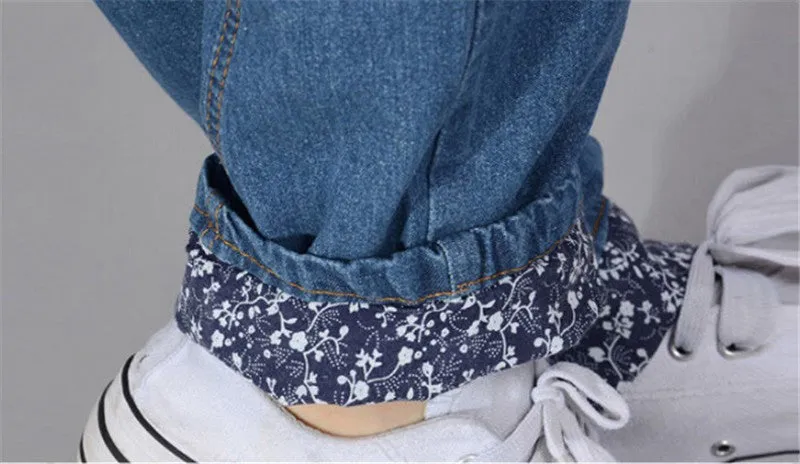 Female Casual Winter Thick High Waist Jeans
