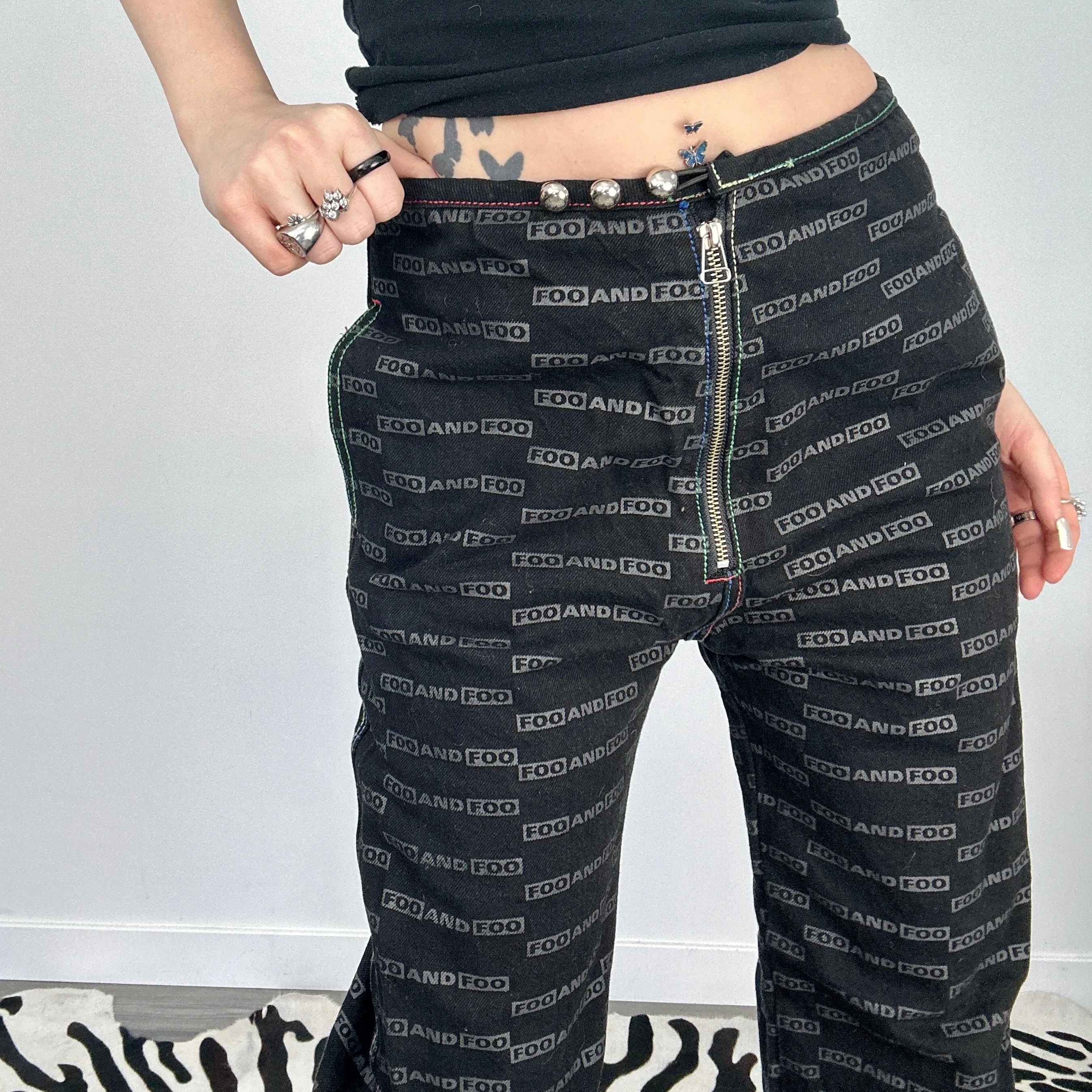 Foo and Foo Baggy Denim Pants (M)