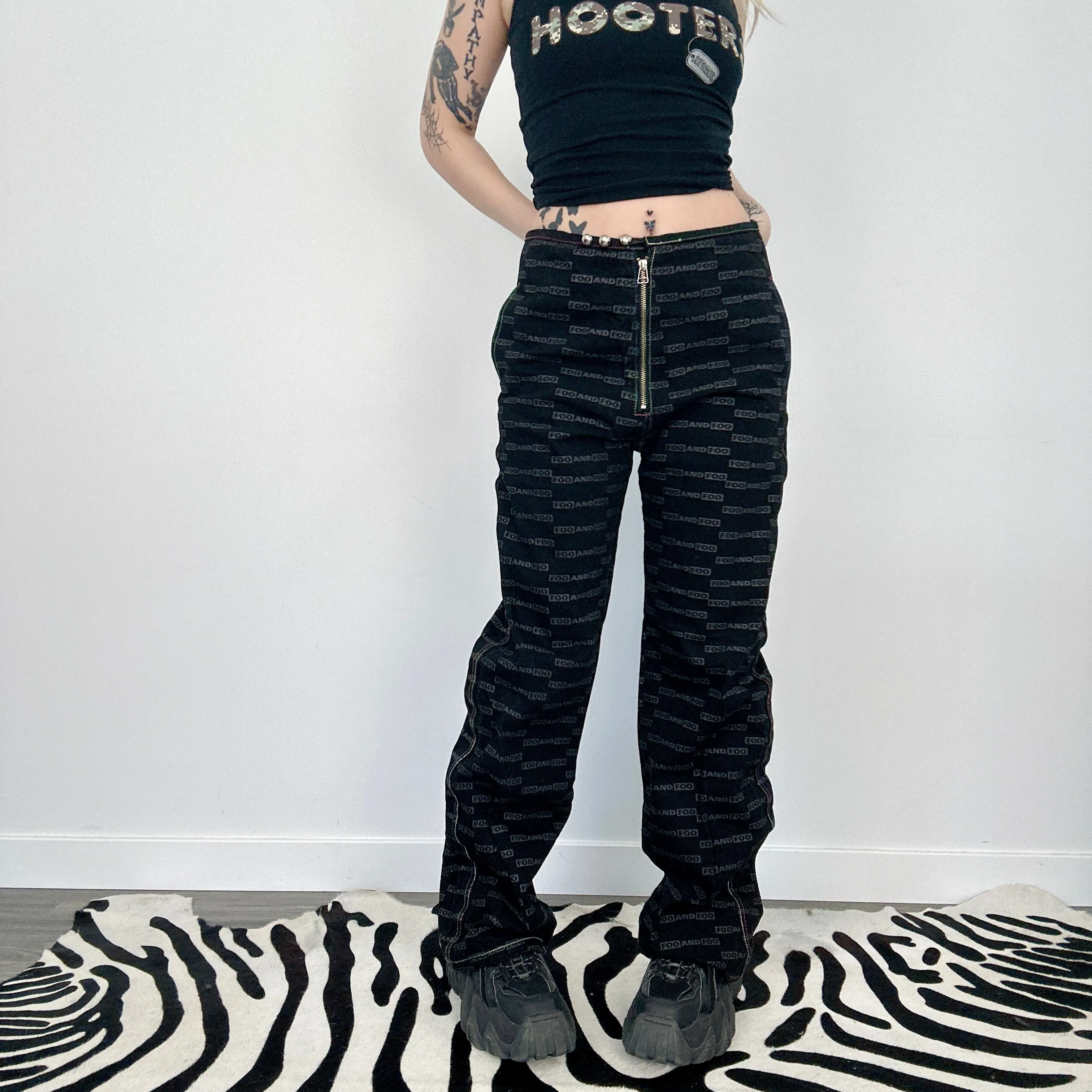 Foo and Foo Baggy Denim Pants (M)