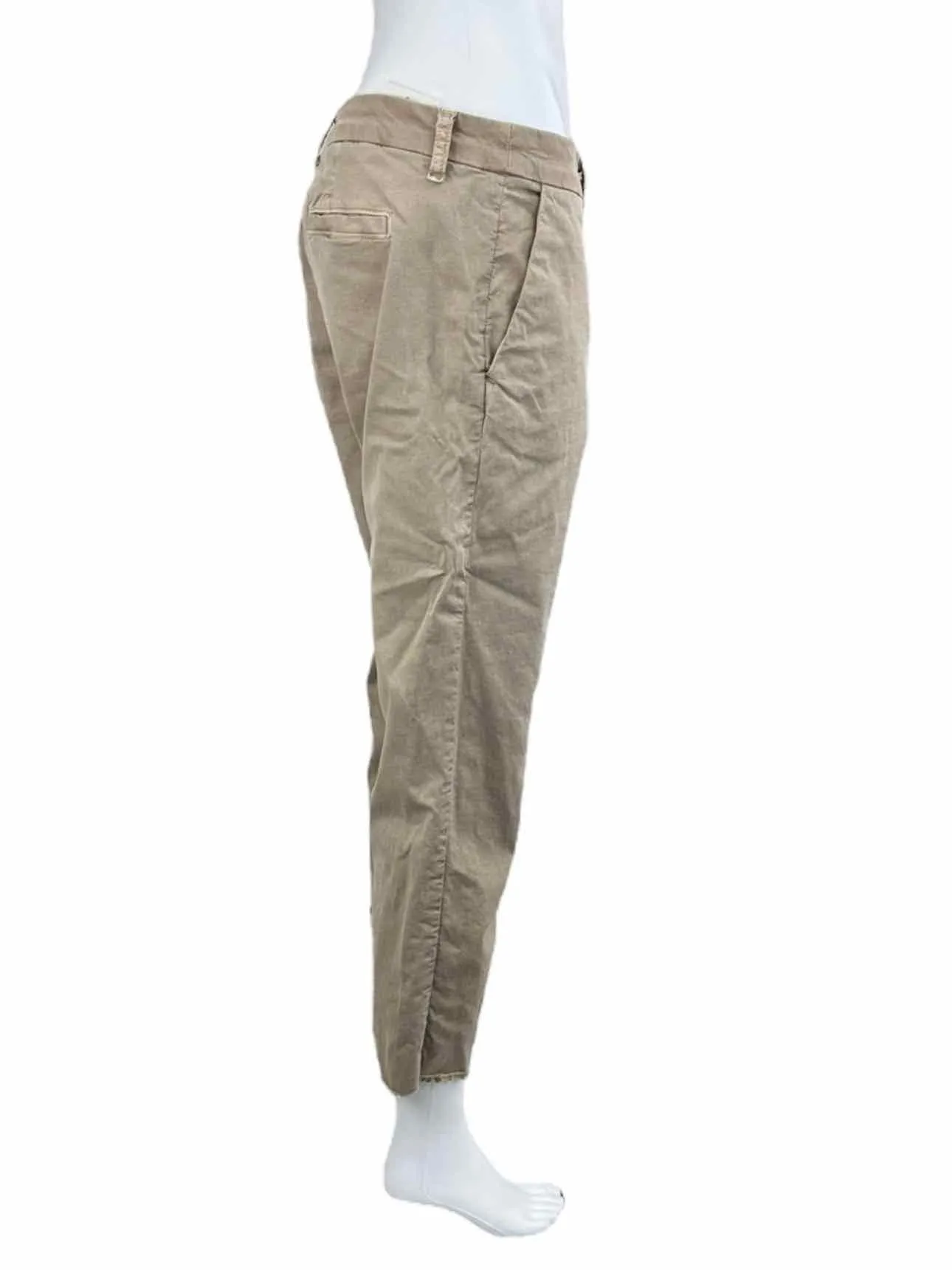 Frank & Eileen Khaki Cropped Pants Size 8