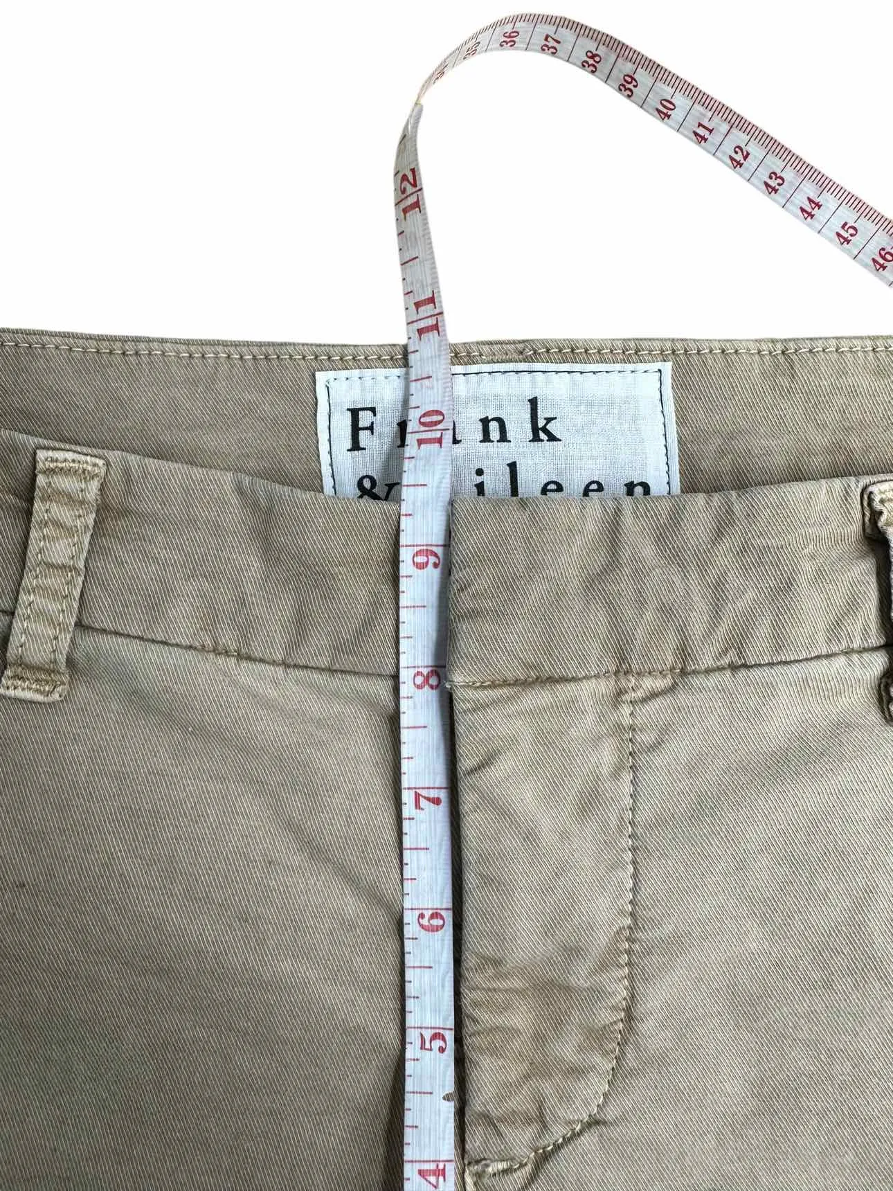 Frank & Eileen Khaki Cropped Pants Size 8