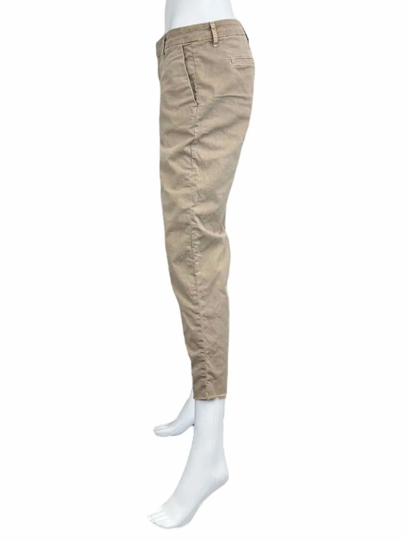 Frank & Eileen Khaki Cropped Pants Size 8
