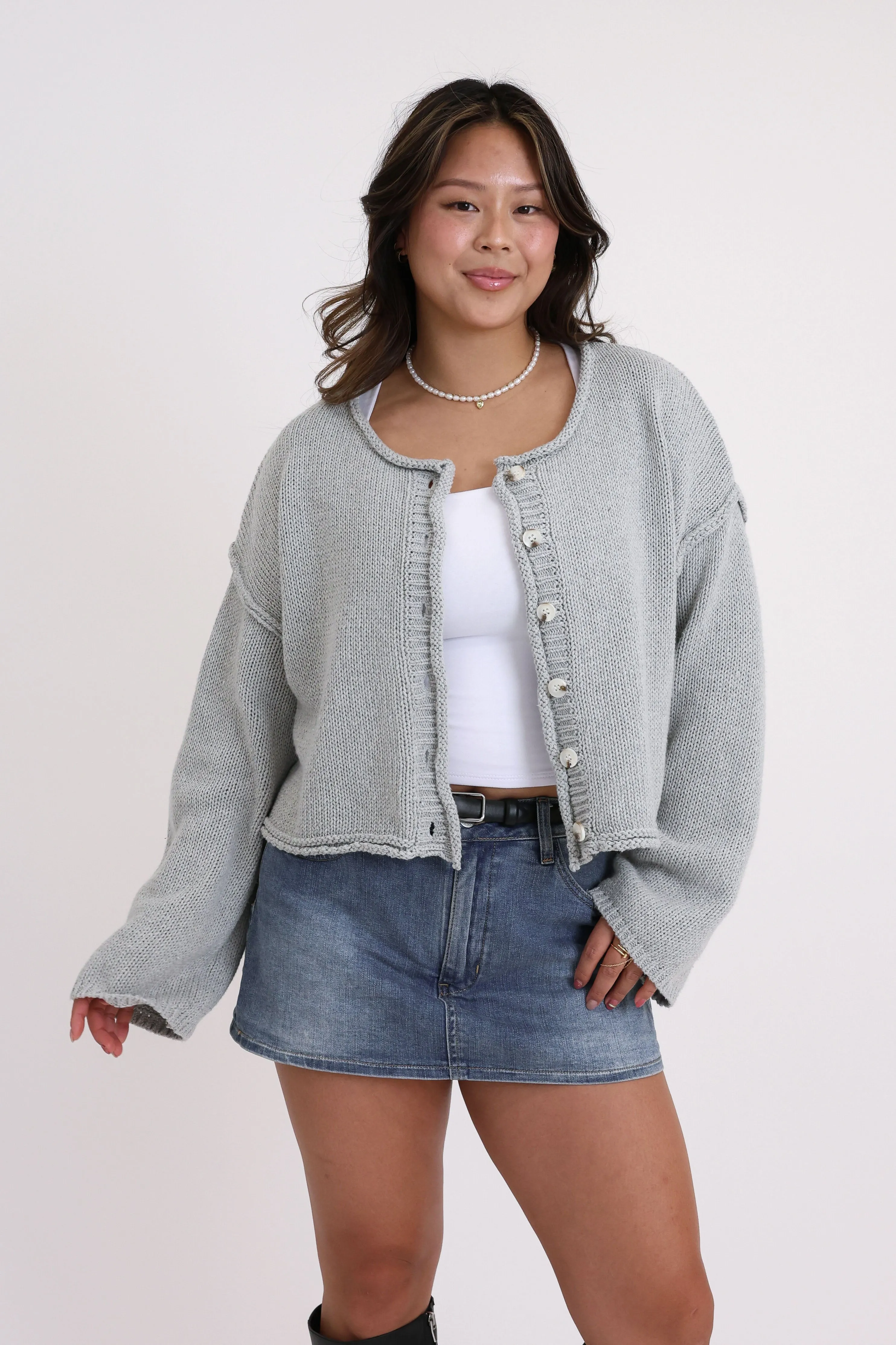 Ginny Cardigan in Grey