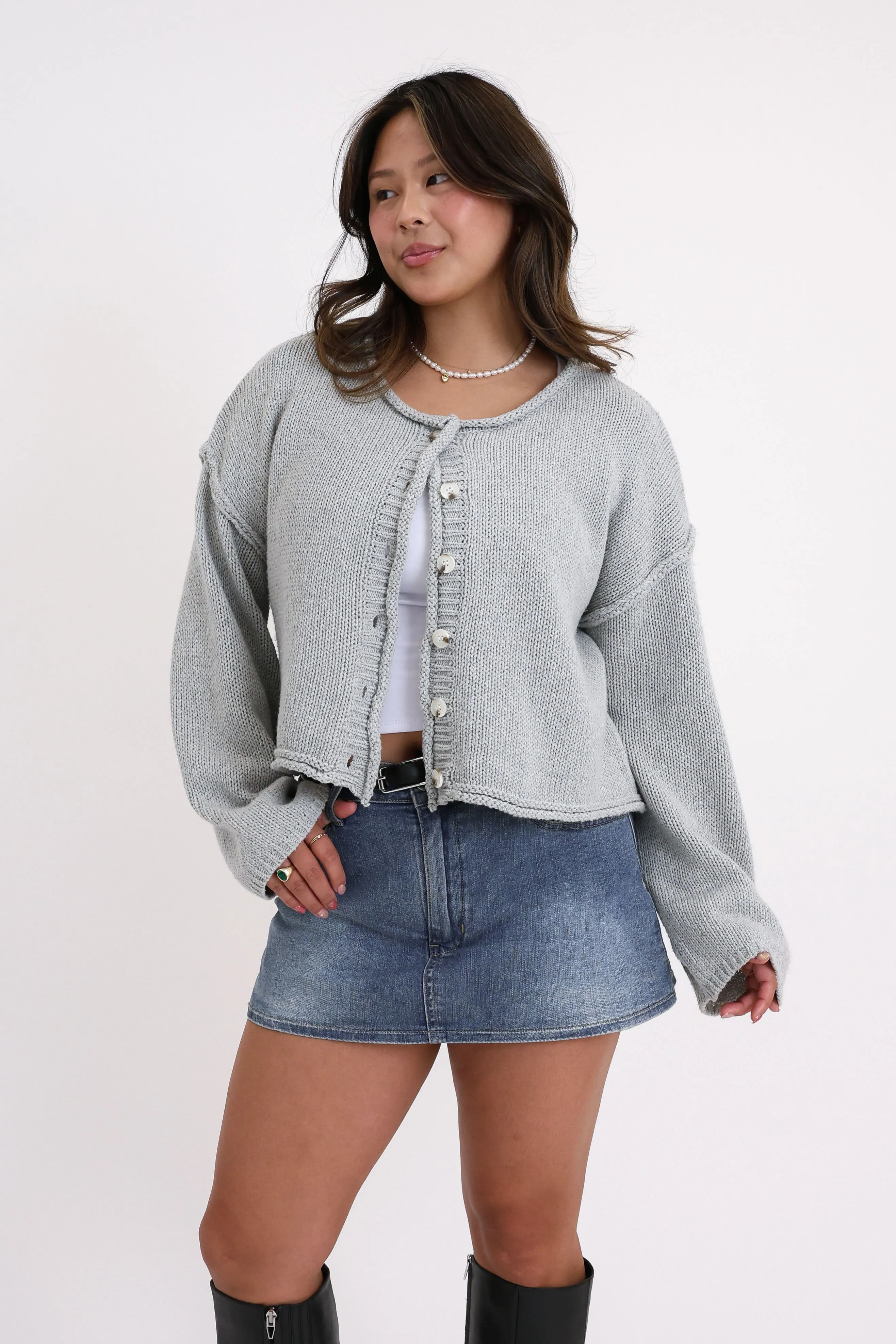 Ginny Cardigan in Grey