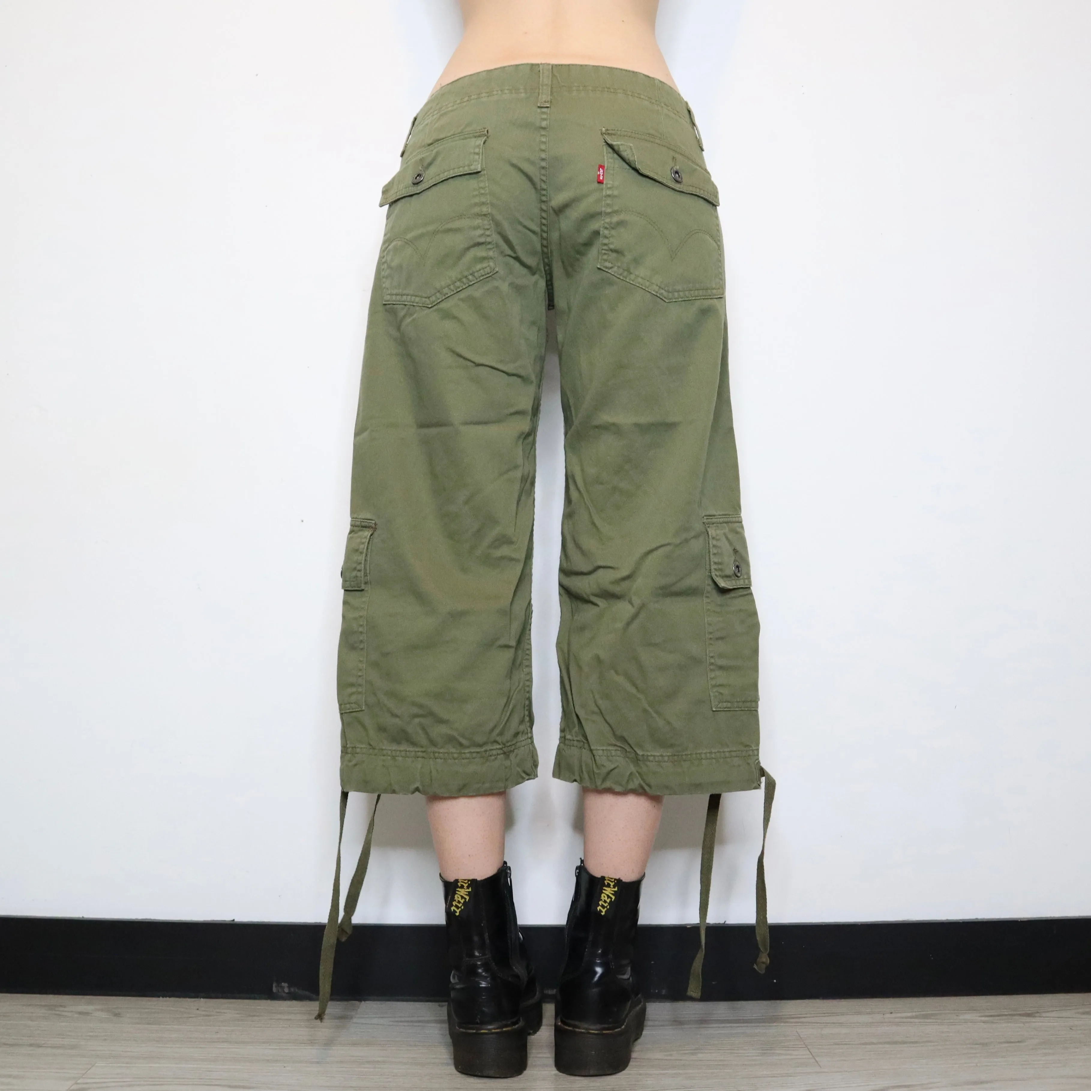 Green Cargo Capris (Medium)