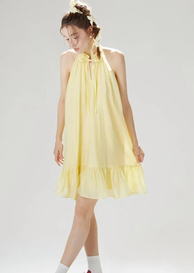 HALTER NECK LIGHT DRESS