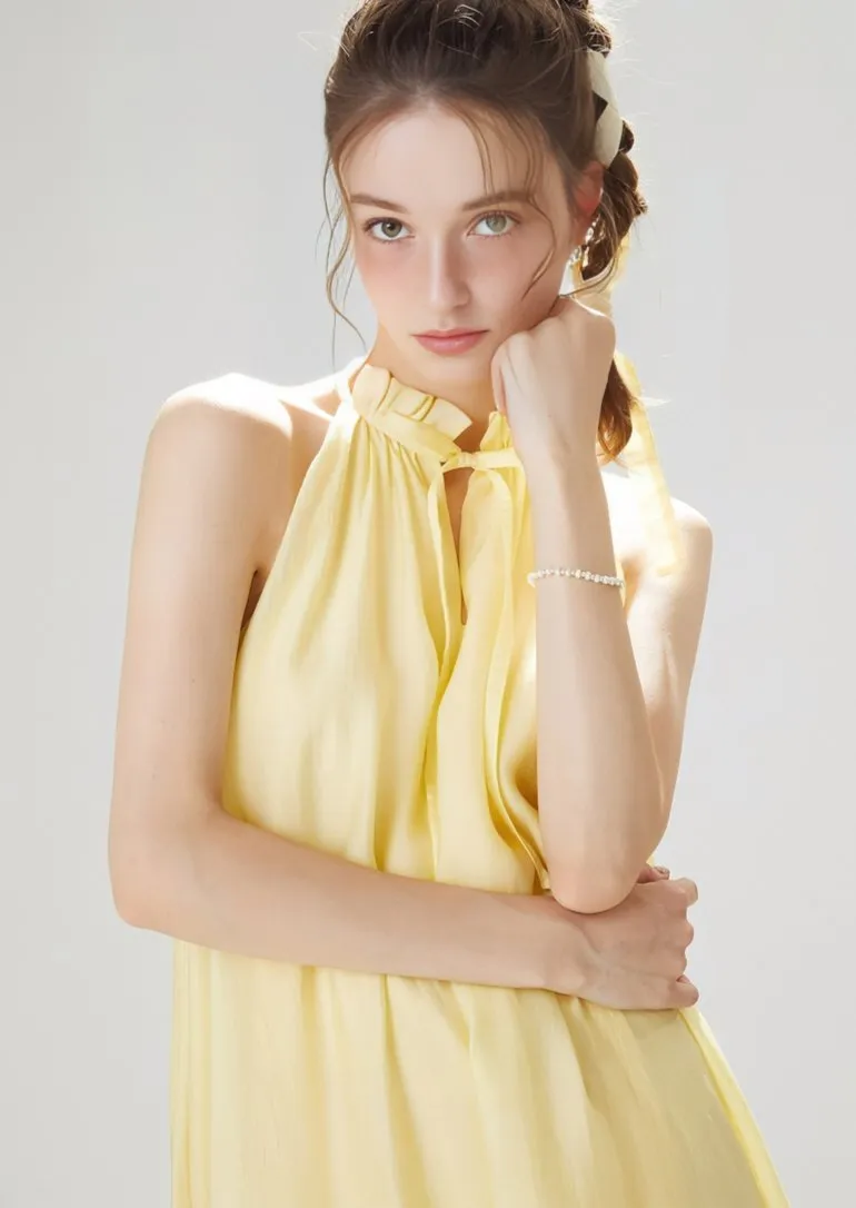 HALTER NECK LIGHT DRESS