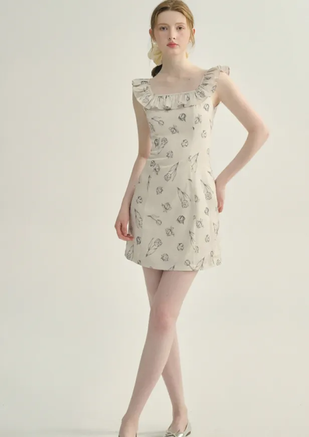 HANDWRITTEN FLOWER DRESS