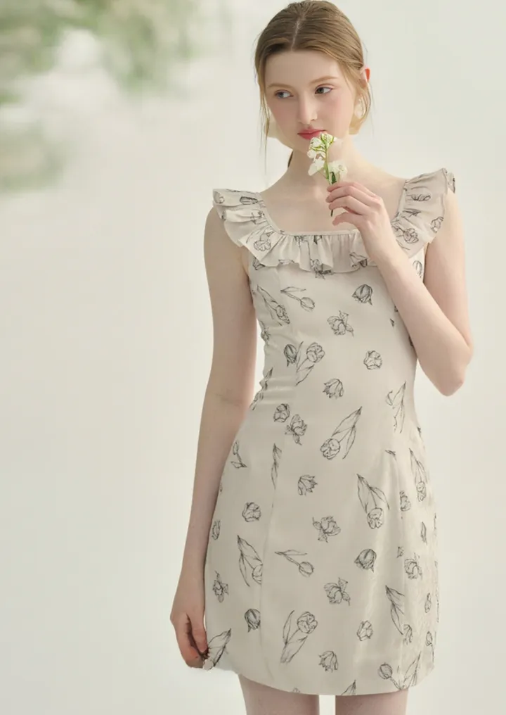 HANDWRITTEN FLOWER DRESS