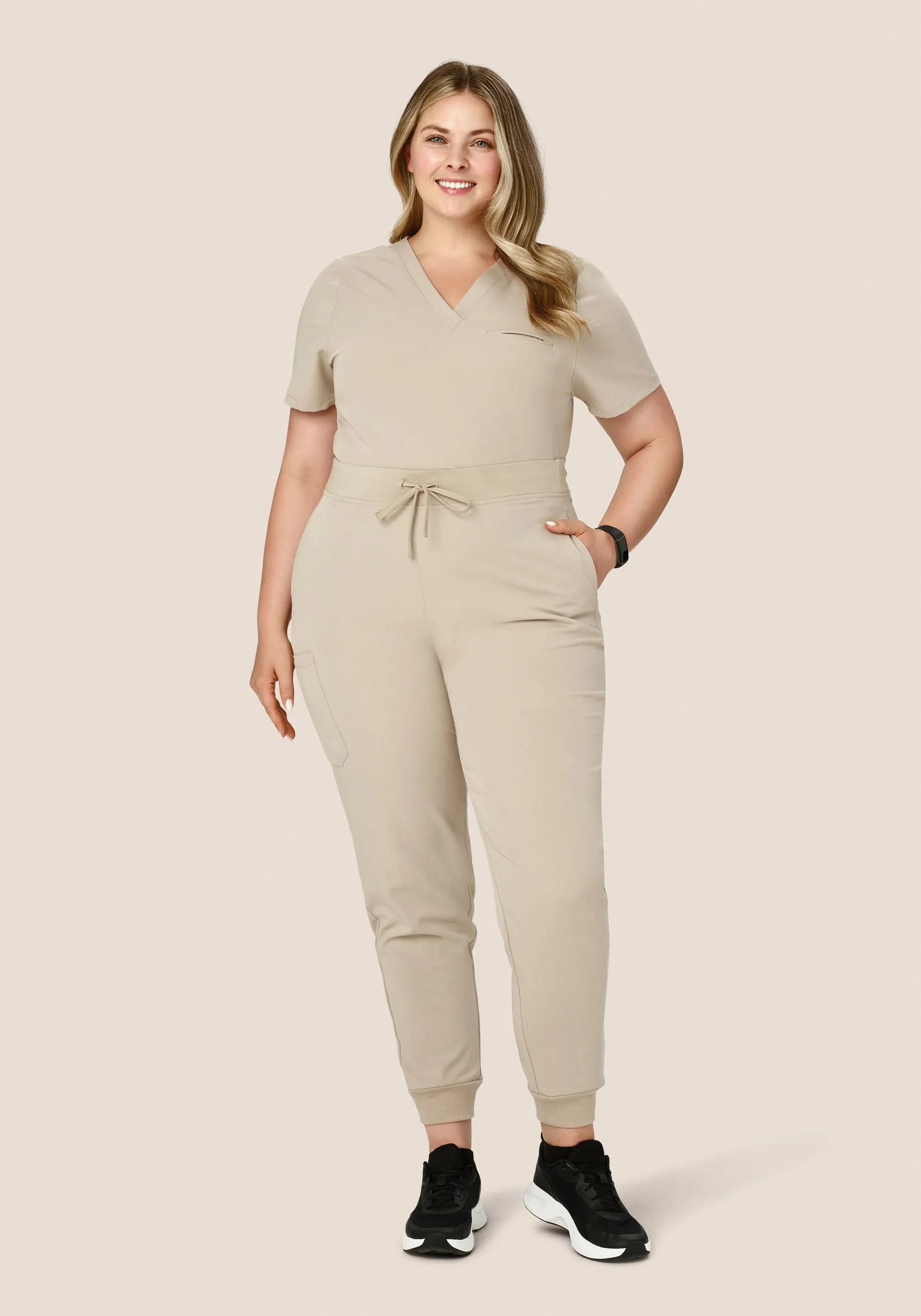 High Waisted Joggers Khaki