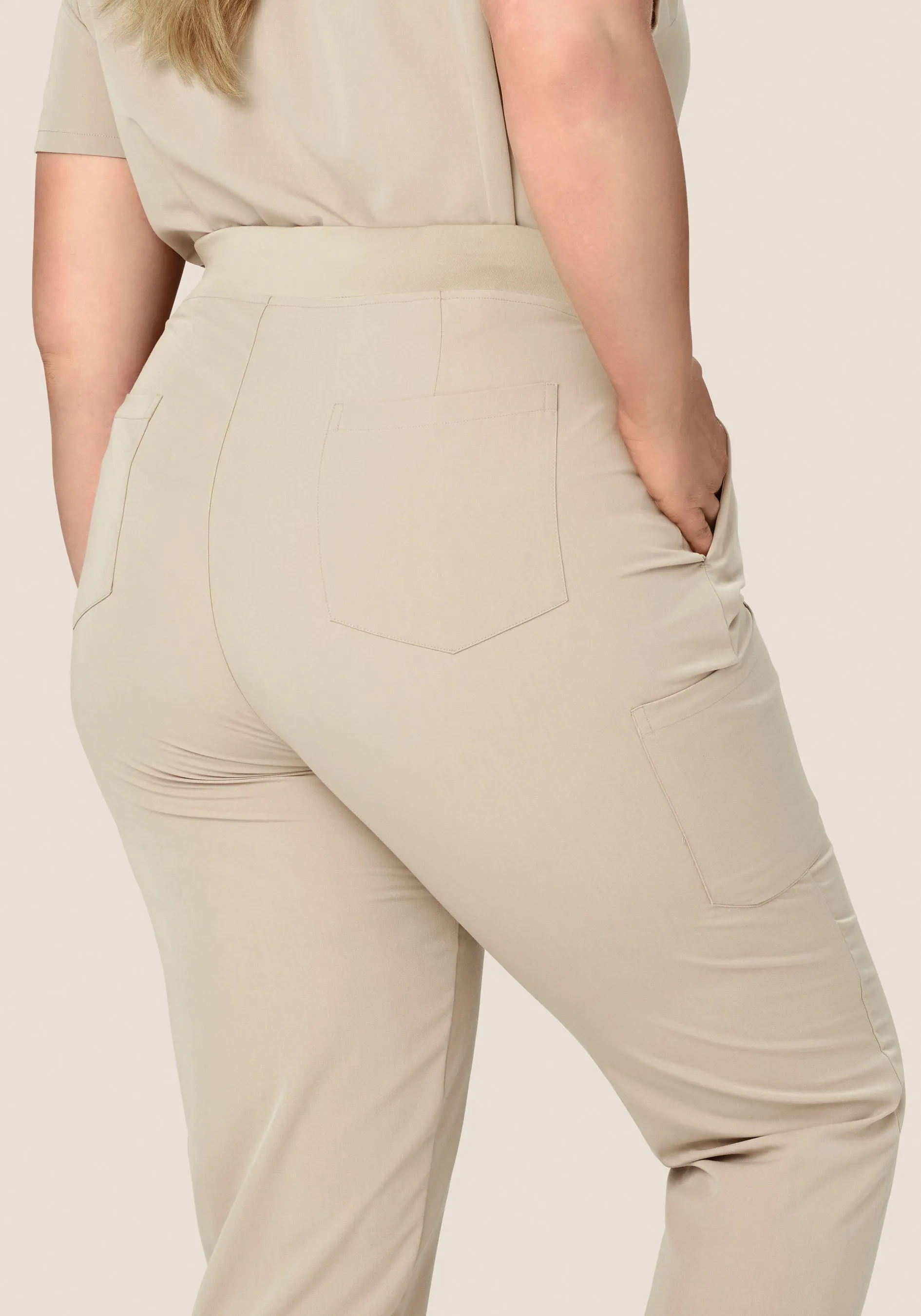 High Waisted Joggers Khaki