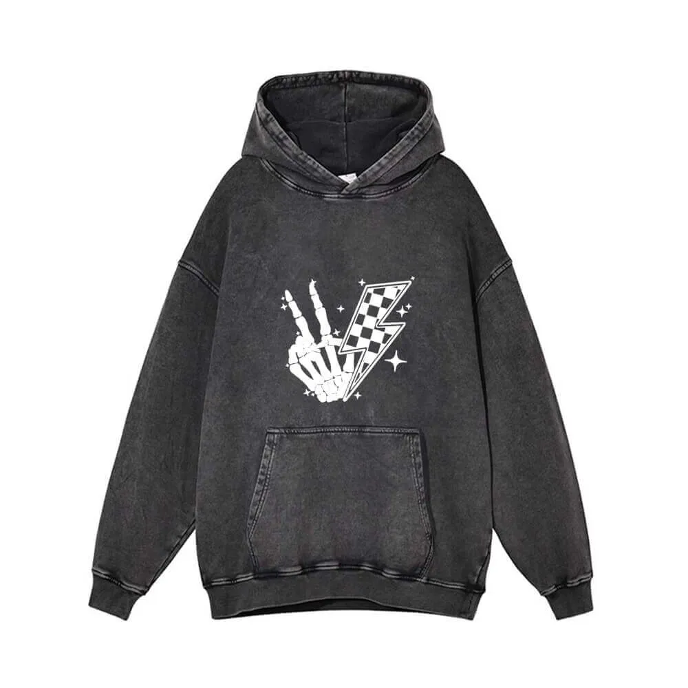 I’m Not Cutesy I’m Unhinged Yeah Vintage Washed Hoodie
