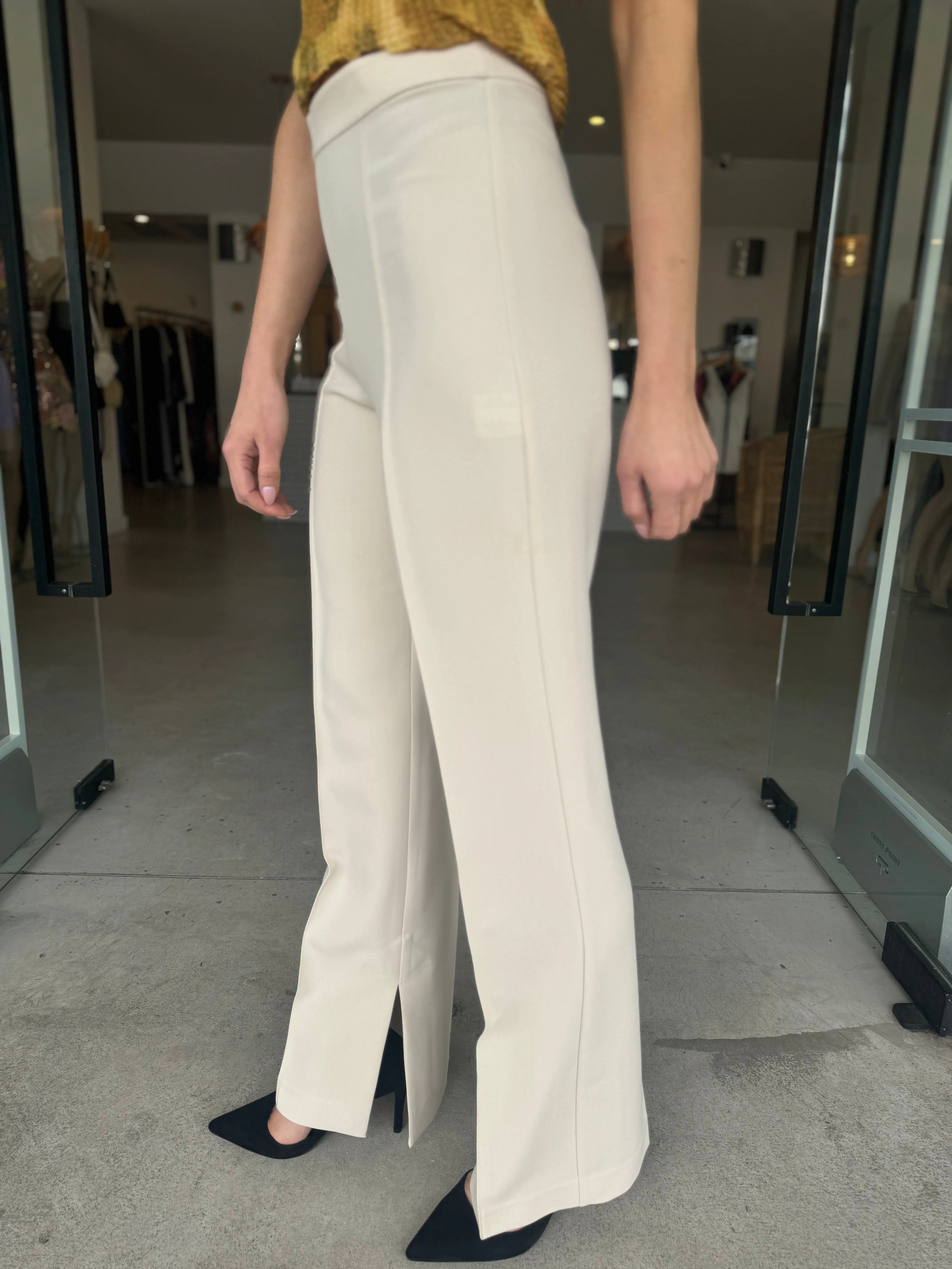 IRENA PINTUCK PANT BONE