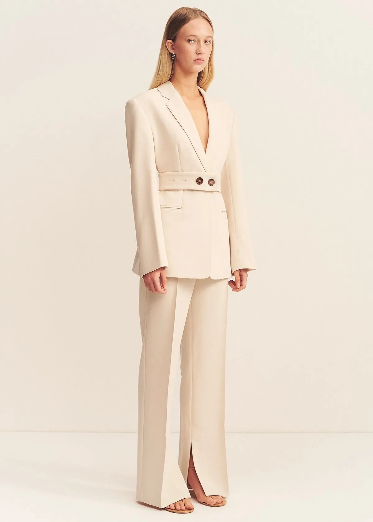 IRENA PINTUCK PANT BONE