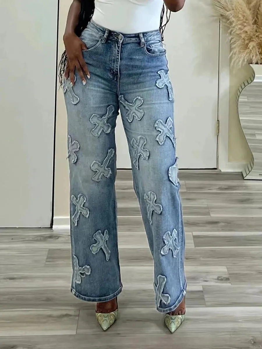 Just Like Heaven High Waisted Straight Leg Pants