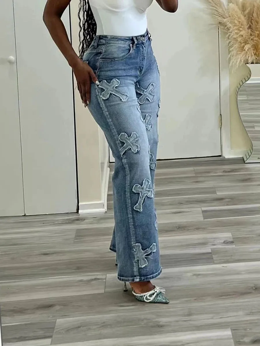 Just Like Heaven High Waisted Straight Leg Pants
